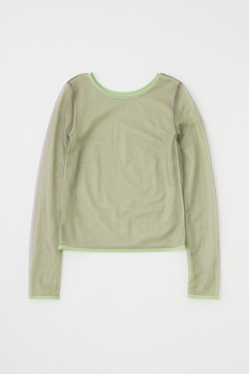 MOUSSY「REVERSIBLE GLITTER SHEER トップス」|Tシャツ・カットソー|