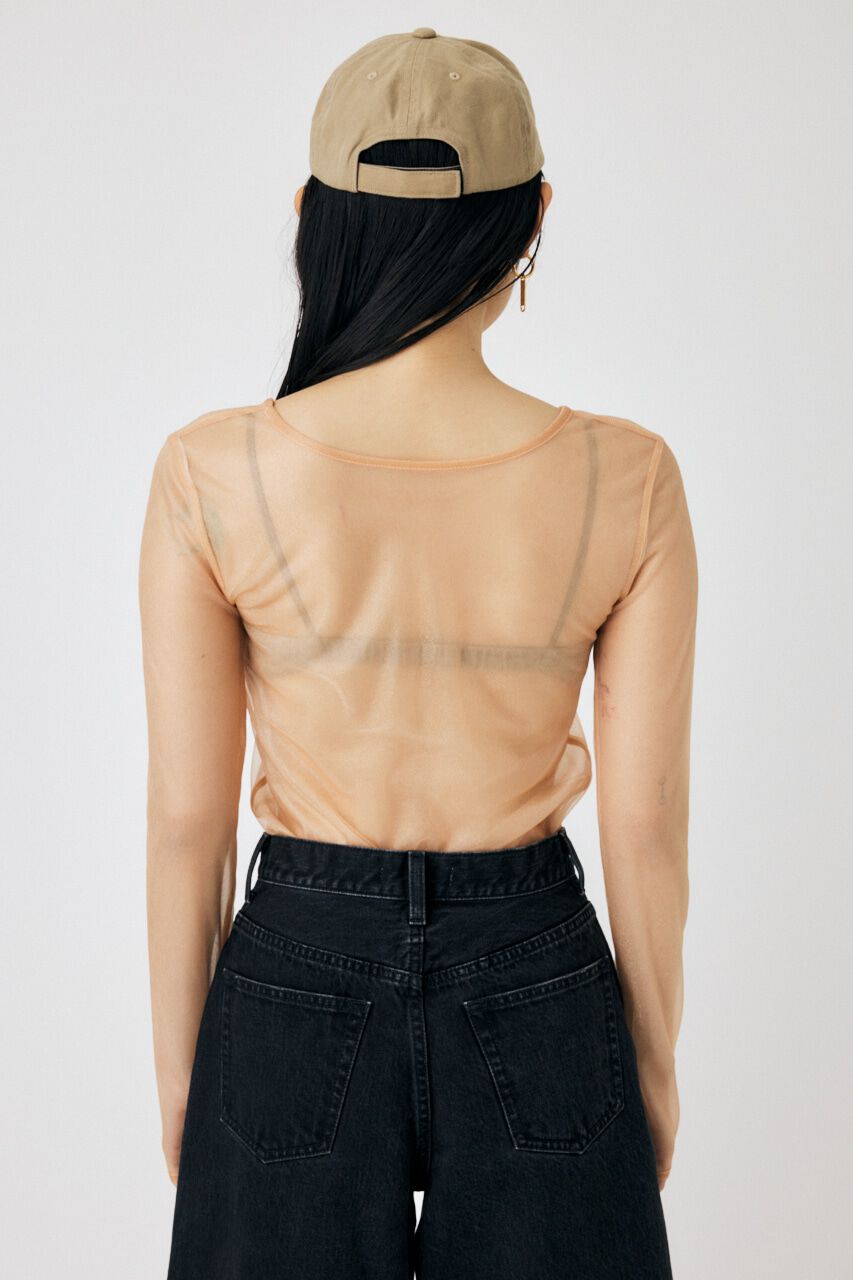 MOUSSY「REVERSIBLE GLITTER SHEER トップス」|Tシャツ・カットソー|