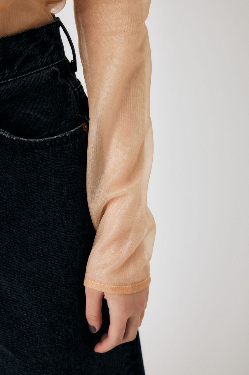 MOUSSY「REVERSIBLE GLITTER SHEER トップス」|Tシャツ・カットソー|