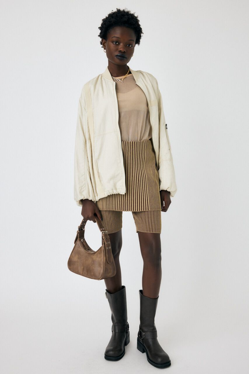 MOUSSY「REVERSIBLE GLITTER SHEER トップス」|Tシャツ・カットソー|