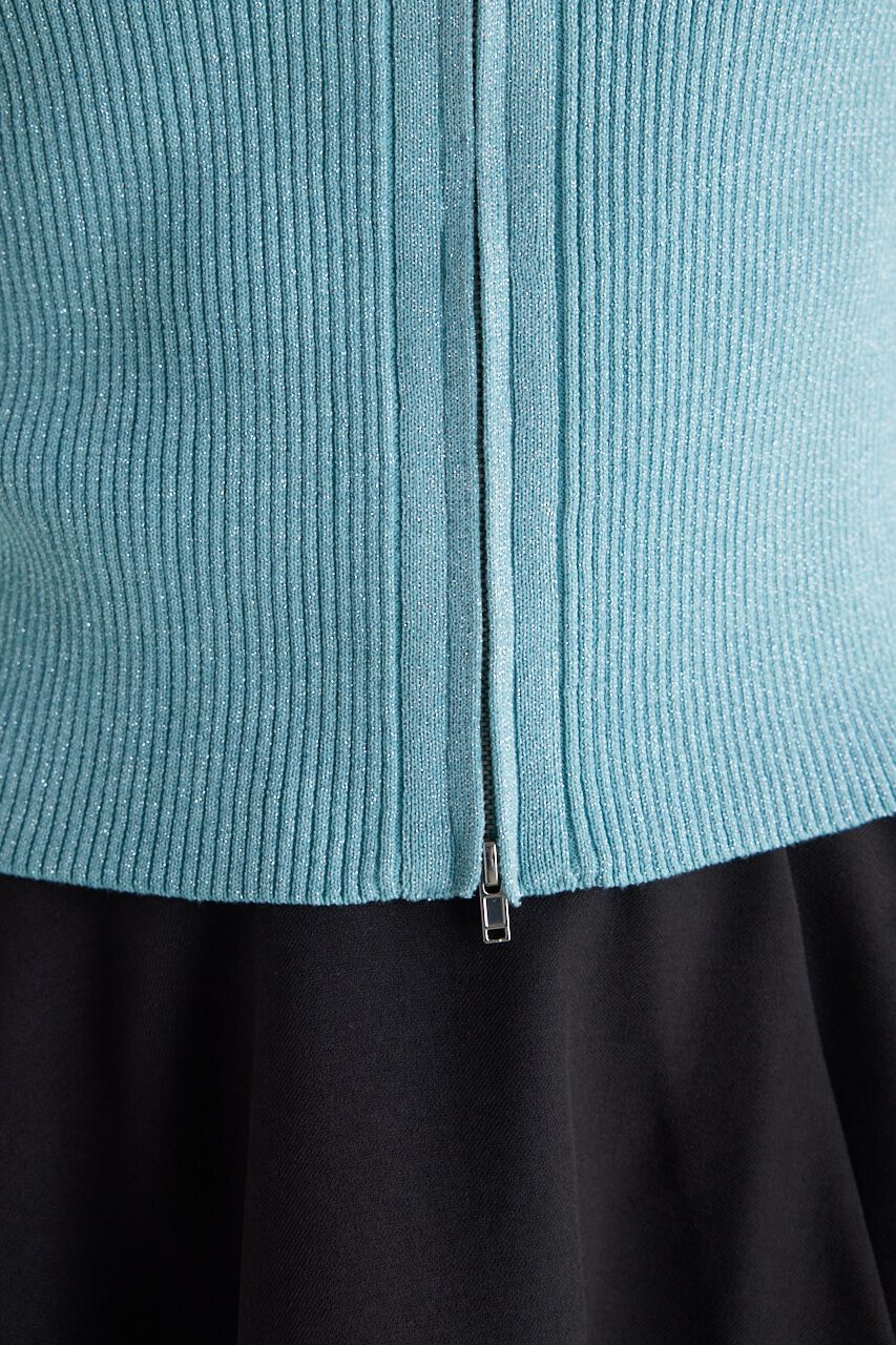 rienda「ZIPシャツKnit TOP」|ニット・セーター|