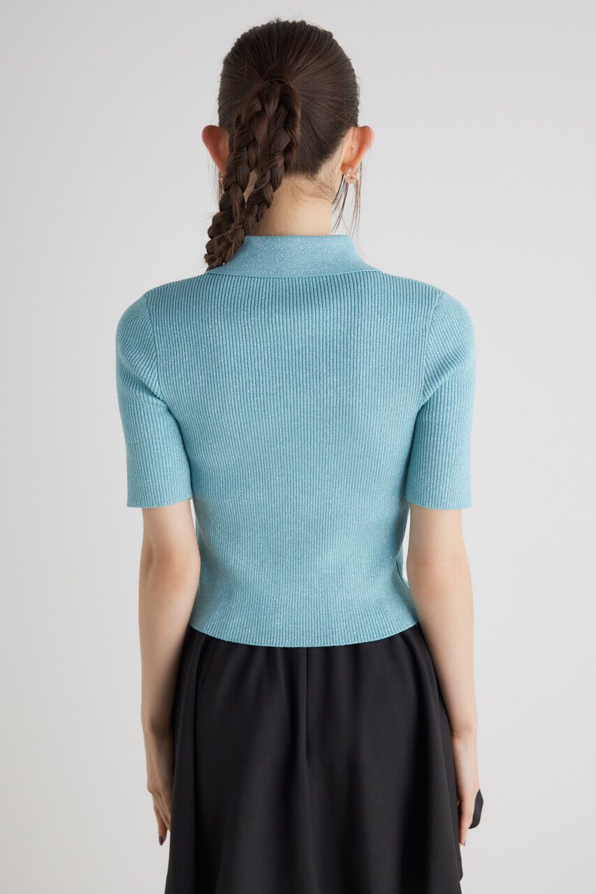 rienda「ZIPシャツKnit TOP」|ニット・セーター|
