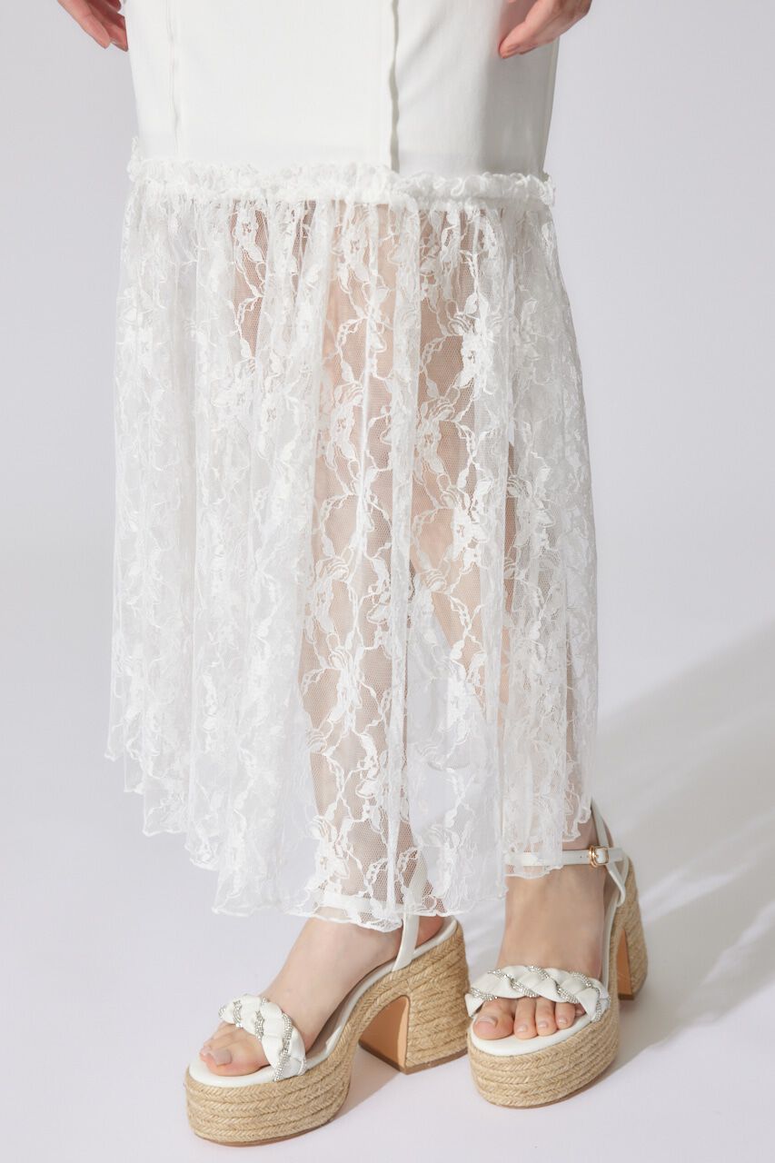 rienda「レースコンビオフショルカットワンピース」|ワンピース|