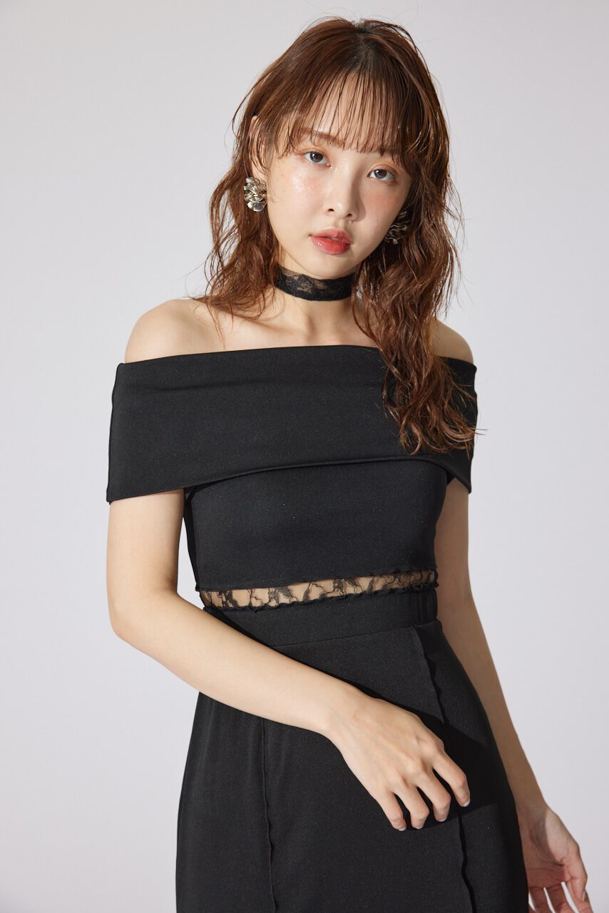 rienda「レースコンビオフショルカットワンピース」|ワンピース|