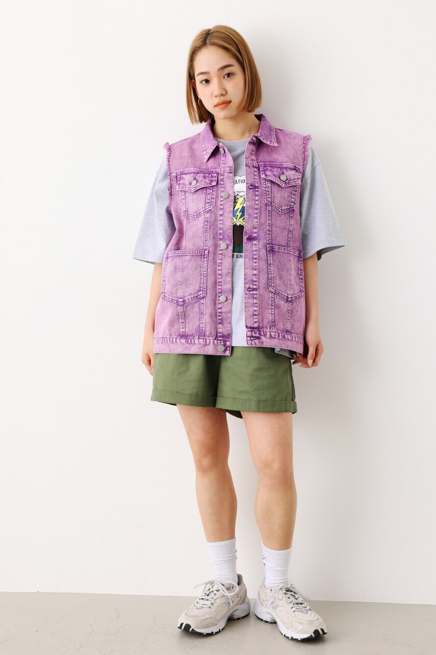 RODEO CROWNS「（WEB限定）カラーデニムベスト」|ダウンベスト・ベスト|PUR