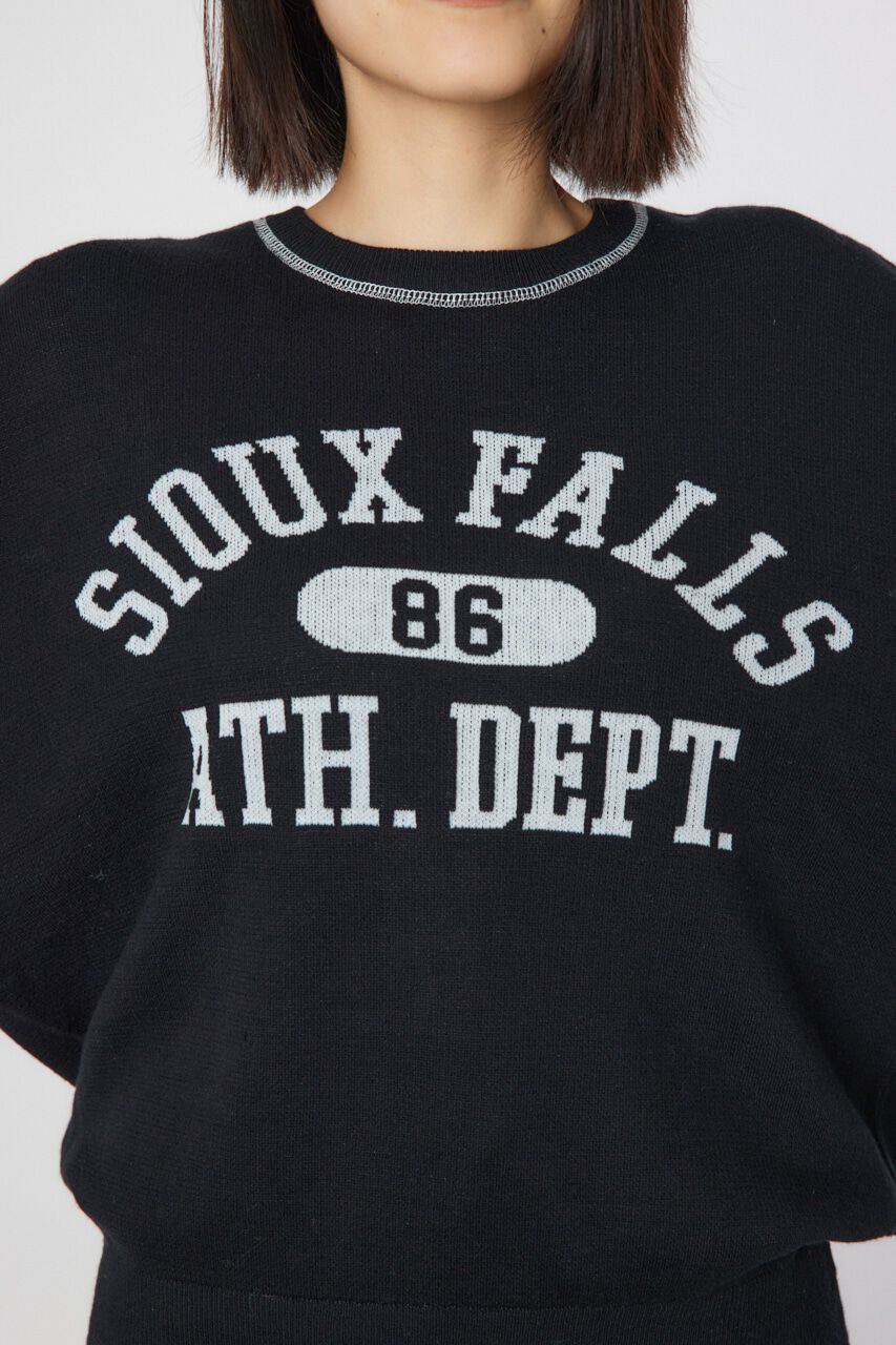 RODEO CROWNS「配色ステッチカレッジニットトップス」|ニット・セーター|