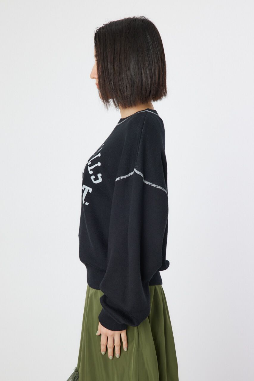 RODEO CROWNS「配色ステッチカレッジニットトップス」|ニット・セーター|