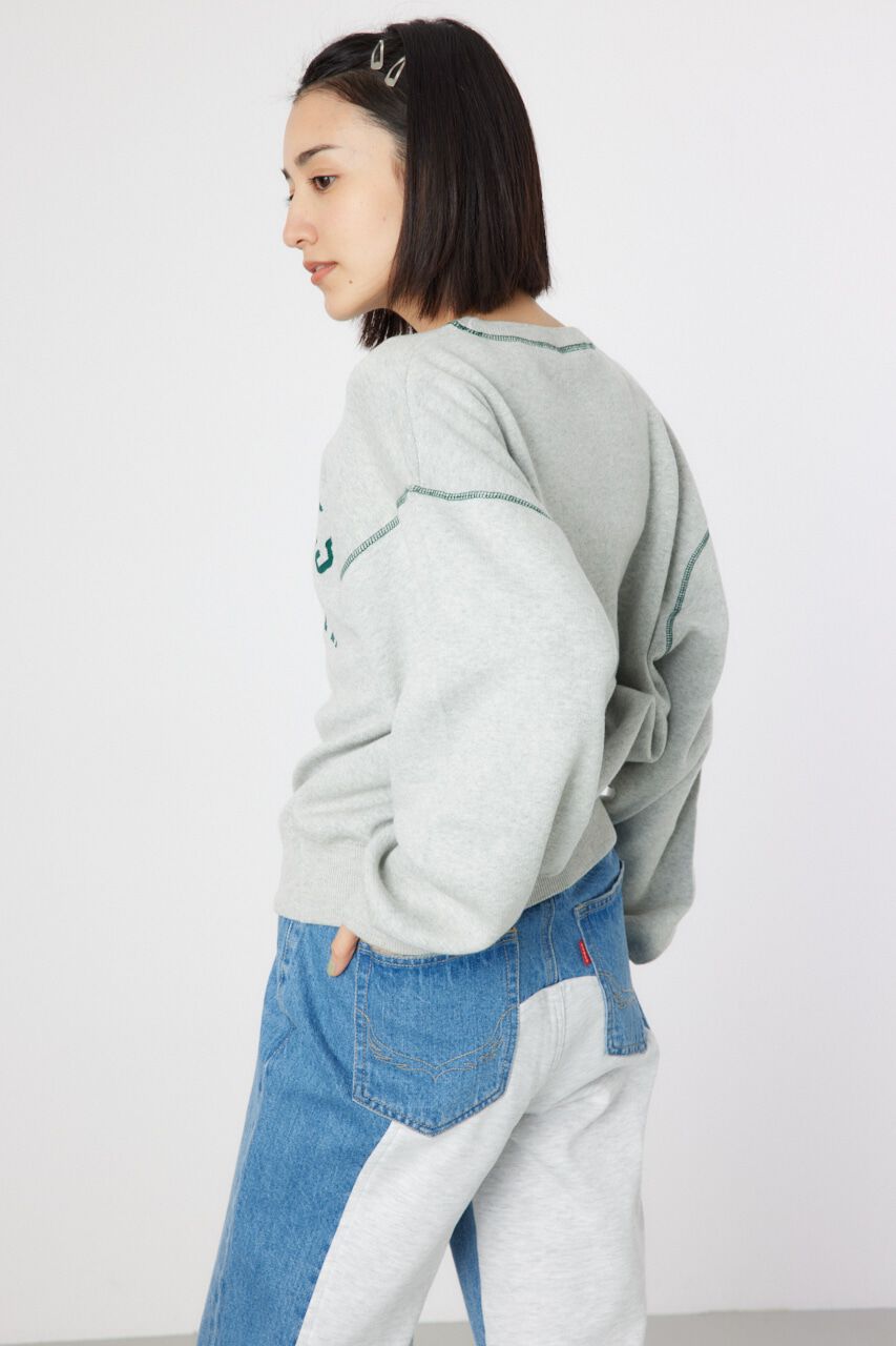 RODEO CROWNS「配色ステッチカレッジニットトップス」|ニット・セーター|