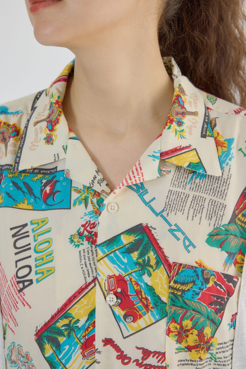 RODEO CROWNS「ドッキングアロハビッグシャツ」|シャツ・ブラウス|