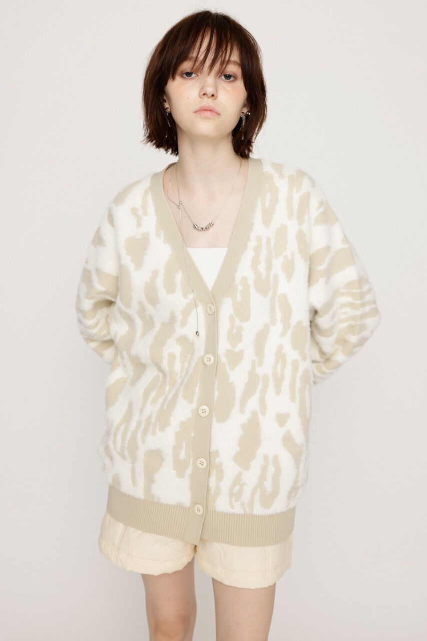 SLY「LEOPARD MOLLE JQ カーディガン」|カーディガン|