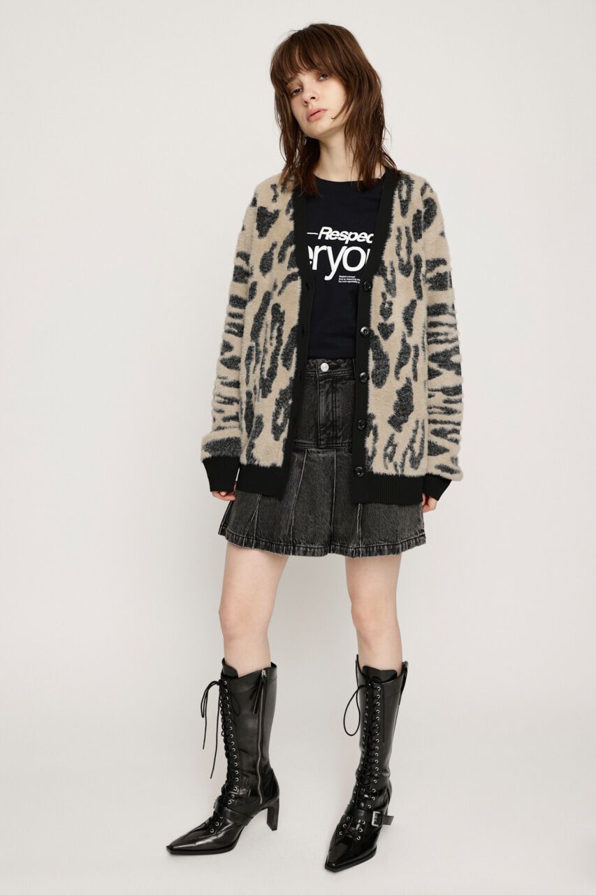 SLY「LEOPARD MOLLE JQ カーディガン」|カーディガン|