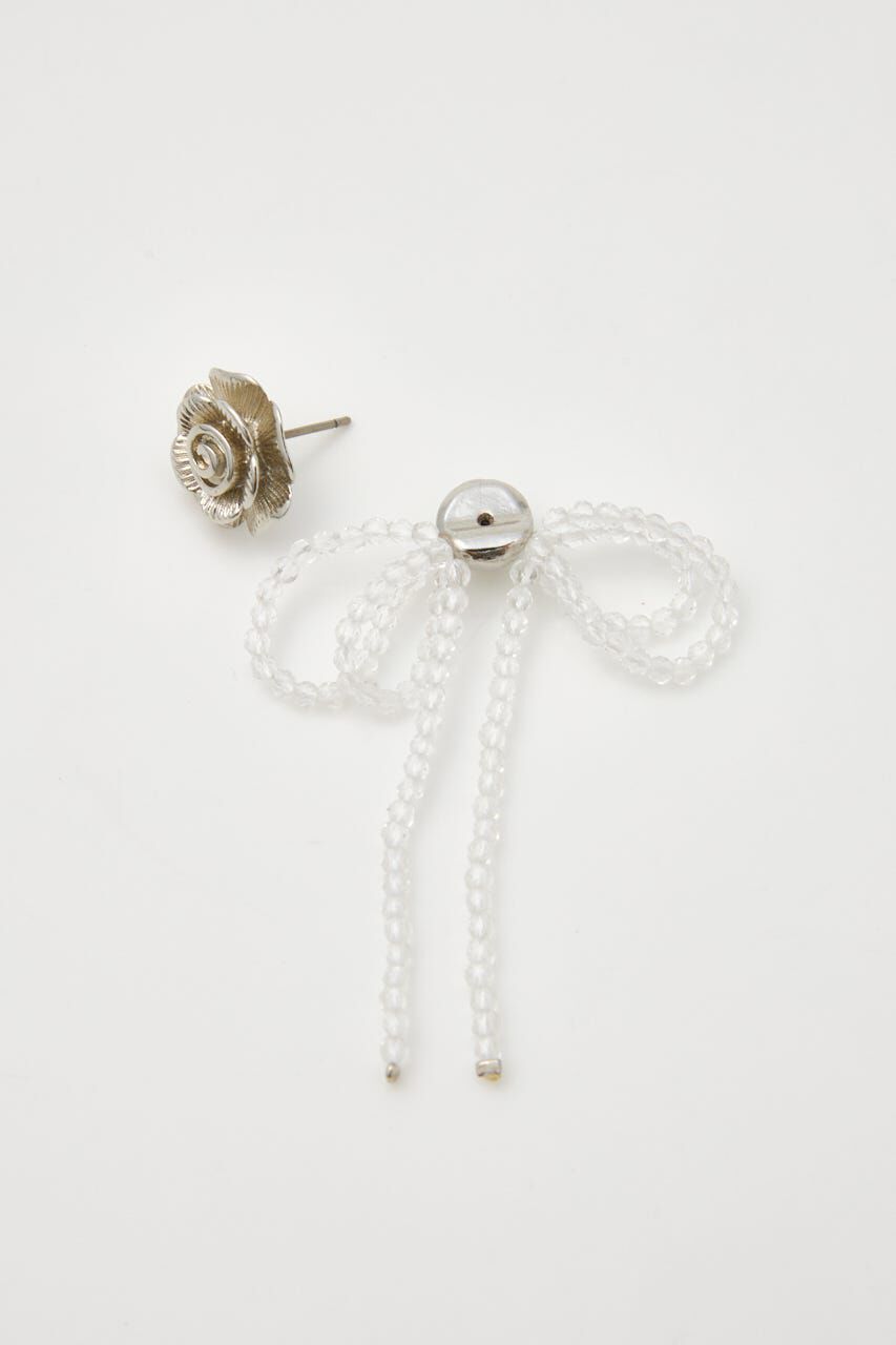 SLY「ROSE MOTIF BEADS P／EARRINGS」|ピアス|