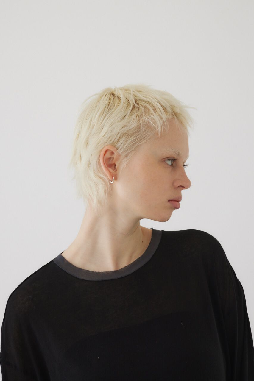 RIM.ARK 「Cotton diagonal cut tops」|Tシャツ・カットソー|