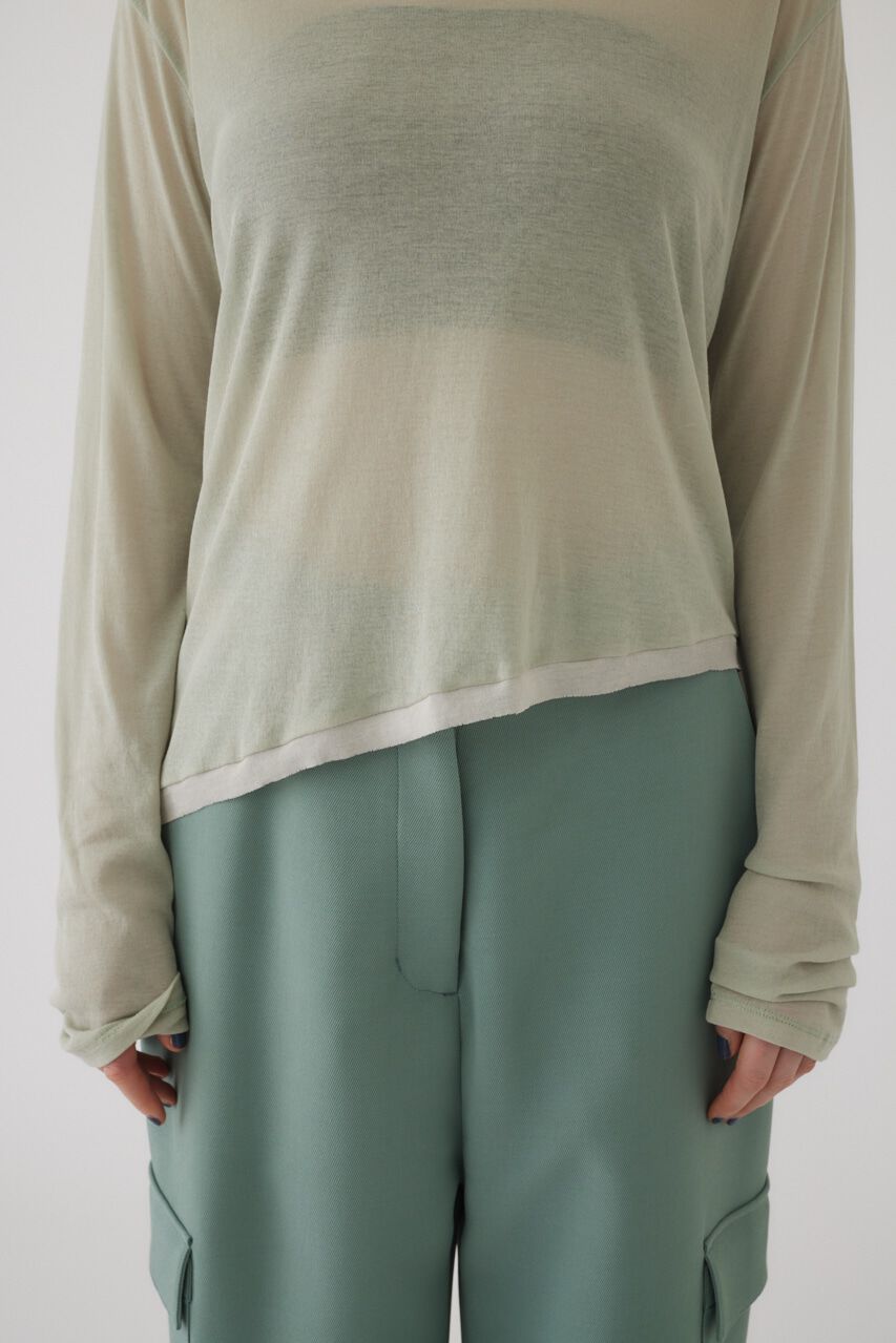 RIM.ARK 「Cotton diagonal cut tops」|Tシャツ・カットソー|