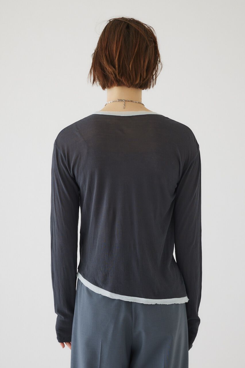 RIM.ARK 「Cotton diagonal cut tops」|Tシャツ・カットソー|