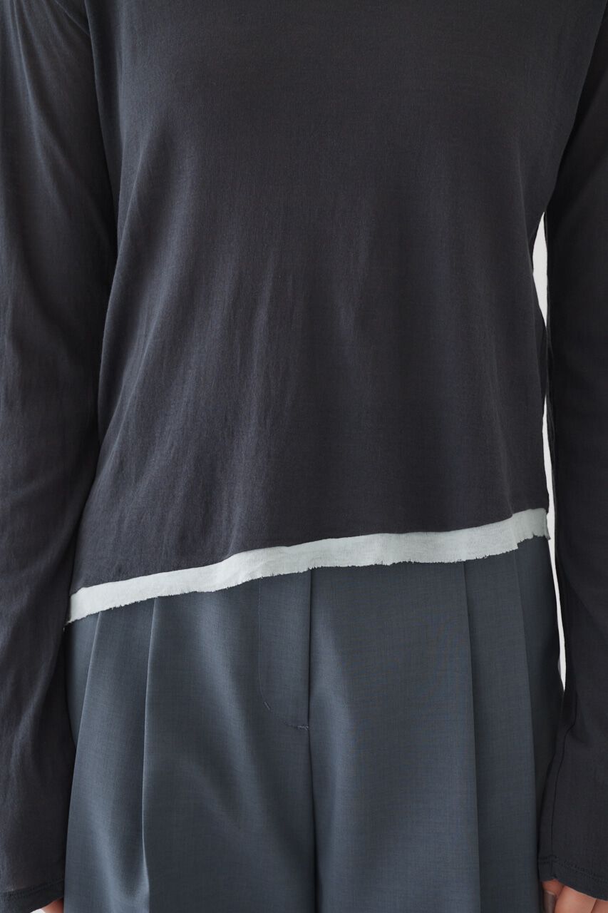 RIM.ARK 「Cotton diagonal cut tops」|Tシャツ・カットソー|