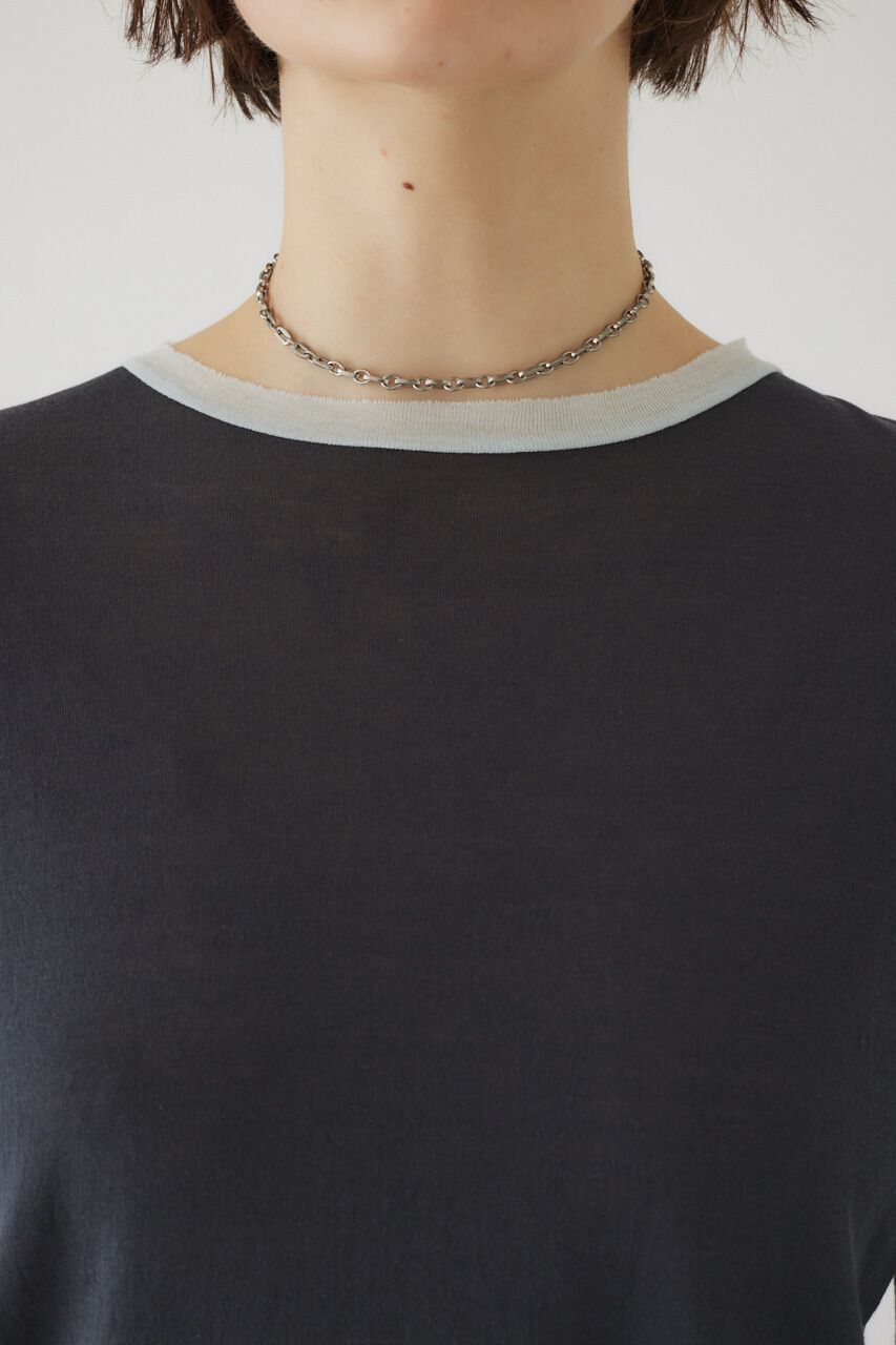 RIM.ARK 「Cotton diagonal cut tops」|Tシャツ・カットソー|