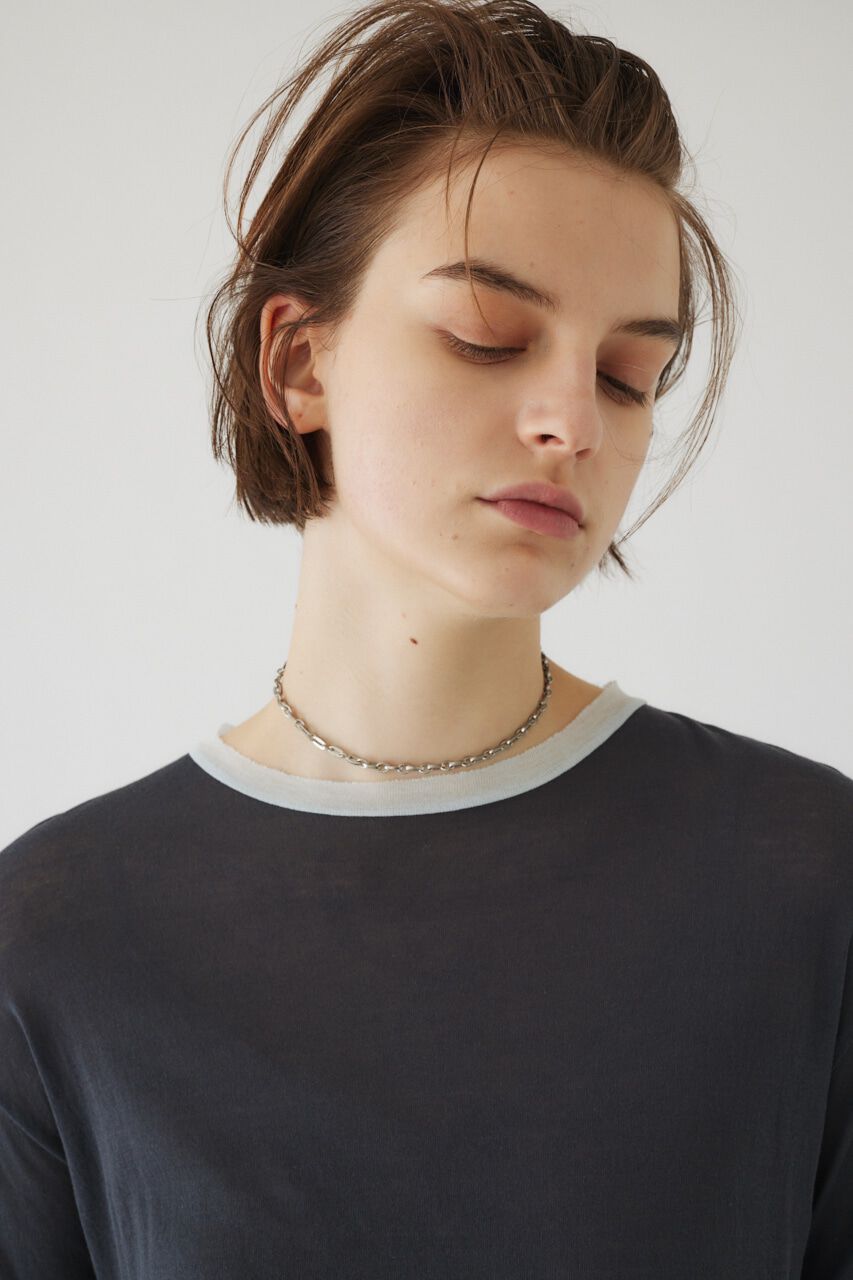 RIM.ARK 「Cotton diagonal cut tops」|Tシャツ・カットソー|