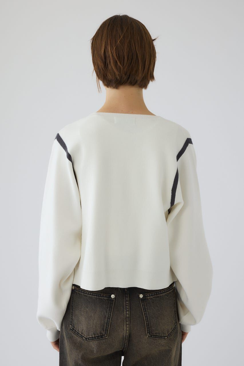 RIM.ARK 「Line compact knit CD」|カーディガン|