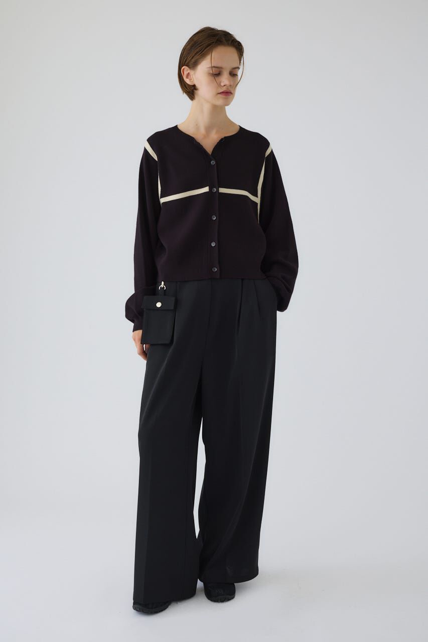 RIM.ARK 「Line compact knit CD」|カーディガン|