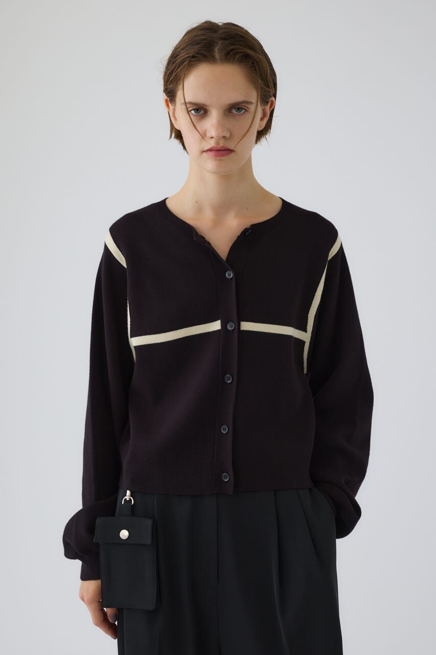 RIM.ARK 「Line compact knit CD」|カーディガン|