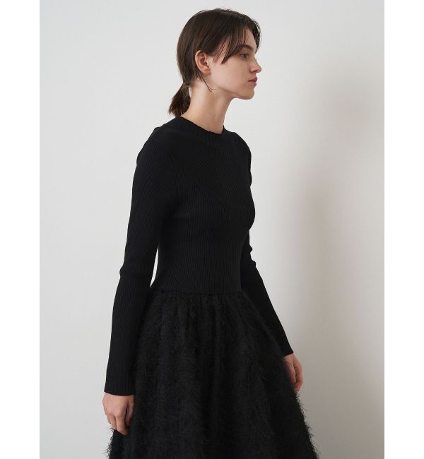 ELENDEEK「MATERIAL DOCKING KNIT OP」|ワンピース|