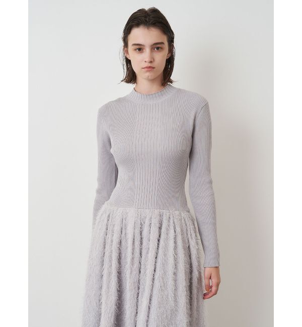 ELENDEEK「MATERIAL DOCKING KNIT OP」|ワンピース|