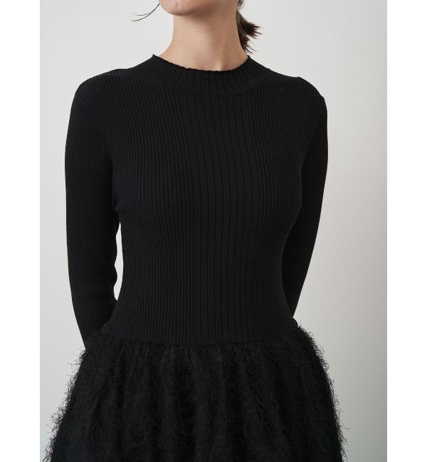 ELENDEEK「MATERIAL DOCKING KNIT OP」|ワンピース|