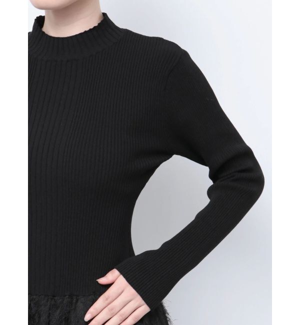 ELENDEEK「MATERIAL DOCKING KNIT OP」|ワンピース|