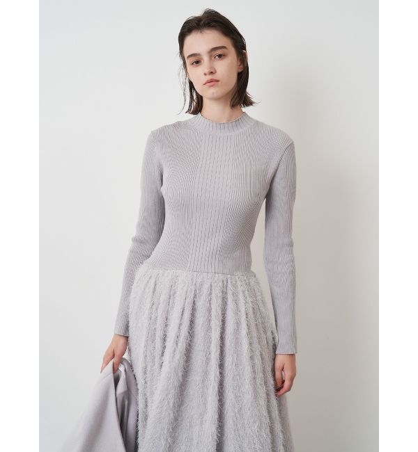 ELENDEEK「MATERIAL DOCKING KNIT OP」|ワンピース|