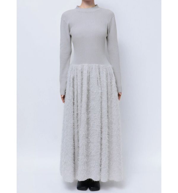 ELENDEEK「MATERIAL DOCKING KNIT OP」|ワンピース|