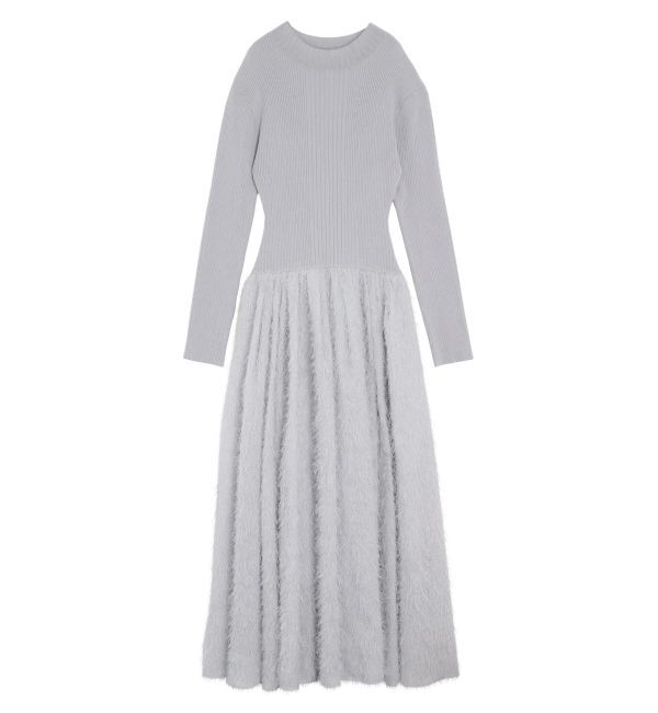 ELENDEEK「MATERIAL DOCKING KNIT OP」|ワンピース|