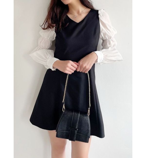 RESEXXY「ドッキングミニワンピース」|ワンピース|ブラック