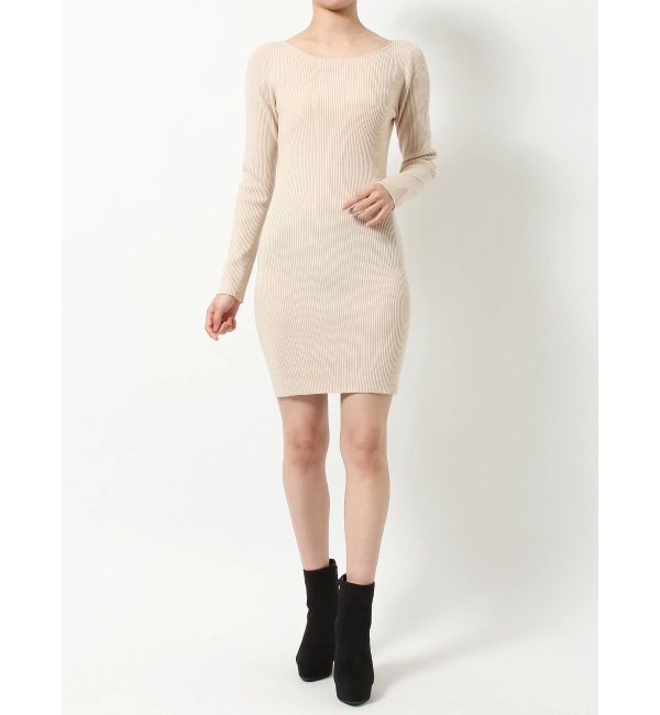RESEXXY「リブニット長袖ワンピース」|ワンピース|