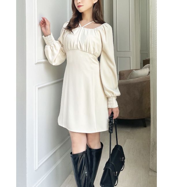 RESEXXY「デコルテデザインミニワンピース」|ワンピース|