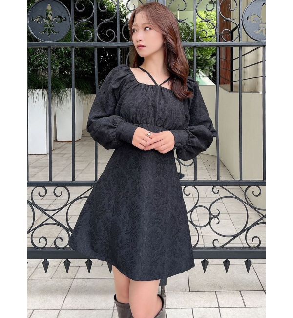 RESEXXY「デコルテデザインミニワンピース」|ワンピース|