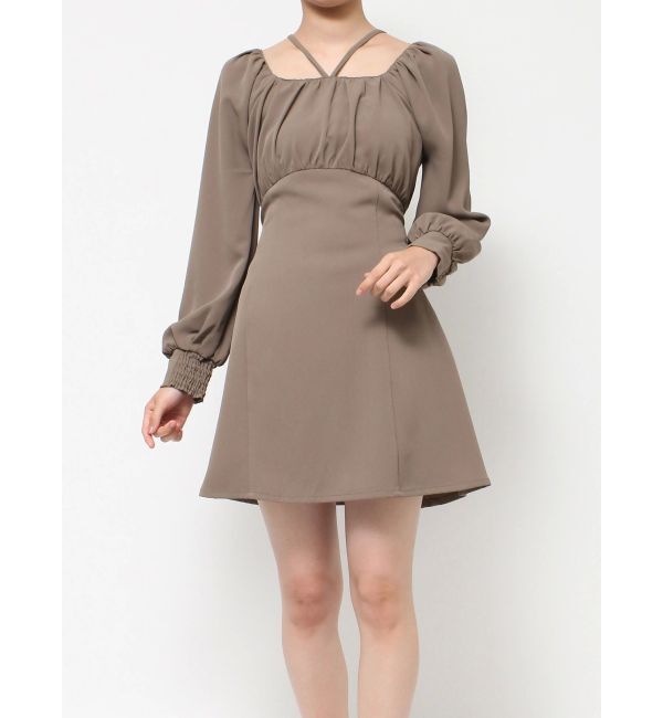 RESEXXY「デコルテデザインミニワンピース」|ワンピース|