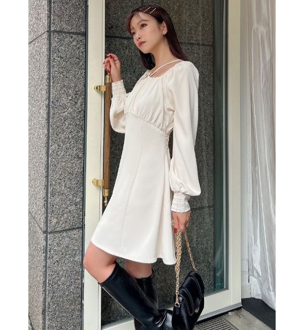 RESEXXY「デコルテデザインミニワンピース」|ワンピース|