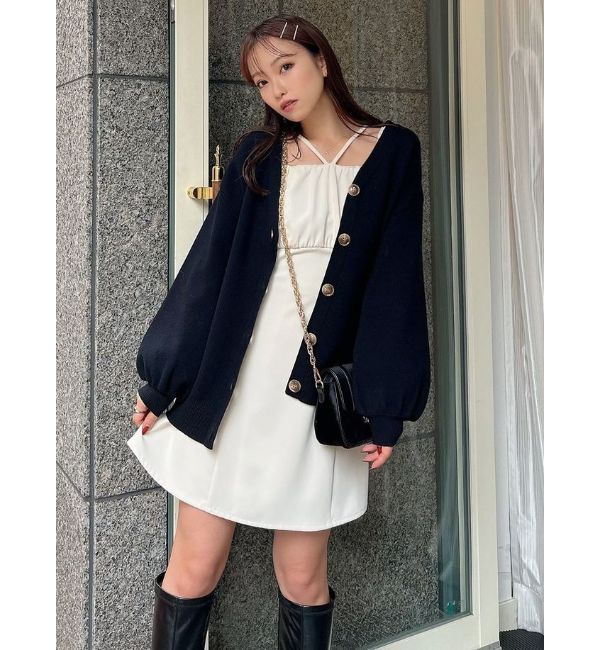 RESEXXY「デコルテデザインミニワンピース」|ワンピース|