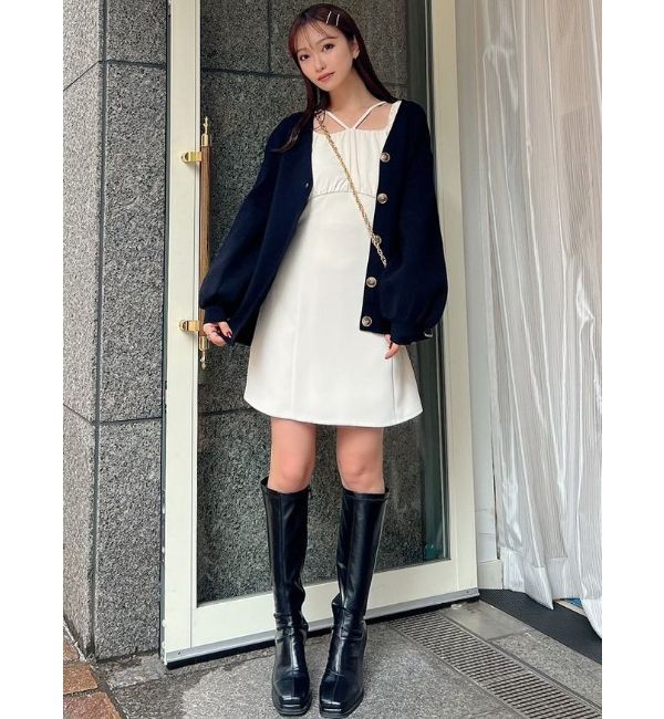 RESEXXY「デコルテデザインミニワンピース」|ワンピース|