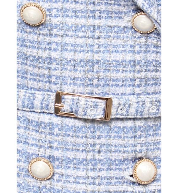 RESEXXY「ダブルボタンツイードミニワンピース【セットアップ着用可能】」|ワンピース|