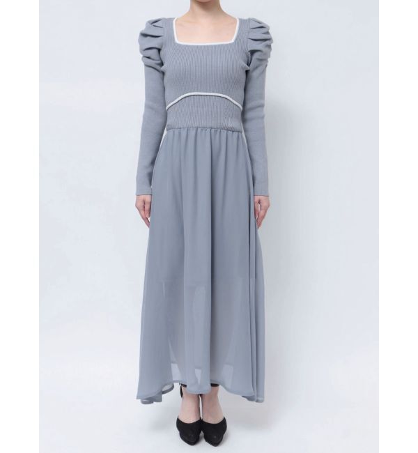 RESEXXY「ドッキングフレアニットワンピース」|ワンピース|