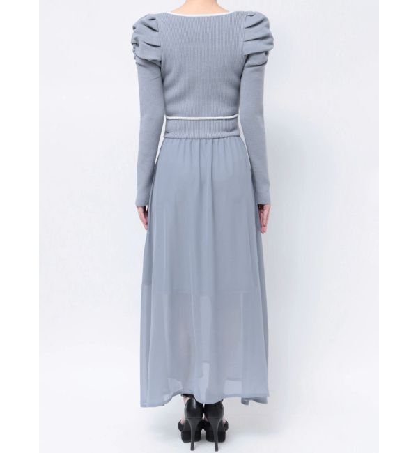 RESEXXY「ドッキングフレアニットワンピース」|ワンピース|