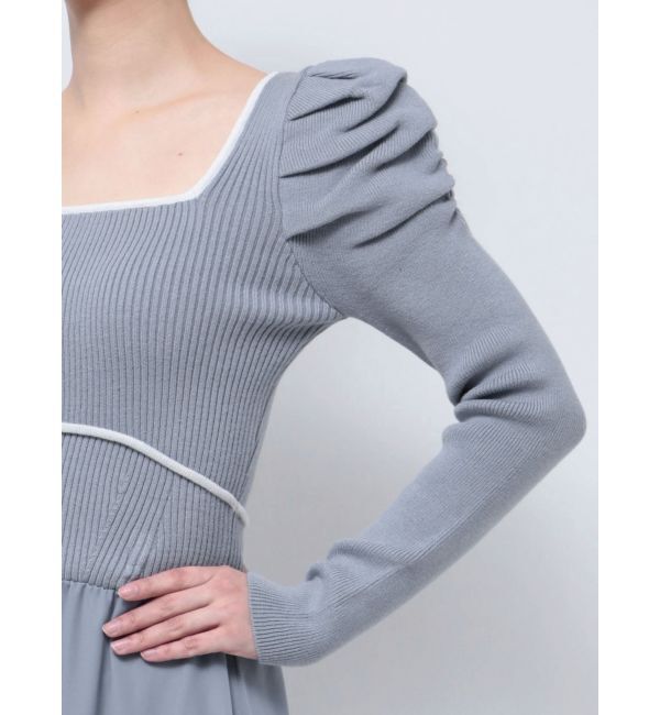 RESEXXY「ドッキングフレアニットワンピース」|ワンピース|