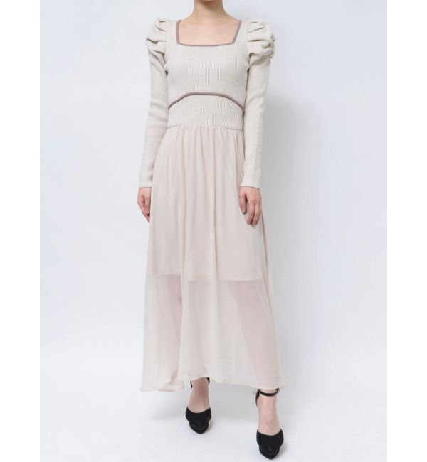 RESEXXY「ドッキングフレアニットワンピース」|ワンピース|