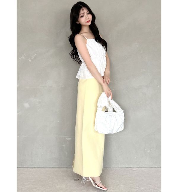 RESEXXY「ジャガードペプラムキャミチュニック【セットアップ着用可能】」|シャツ・ブラウス|