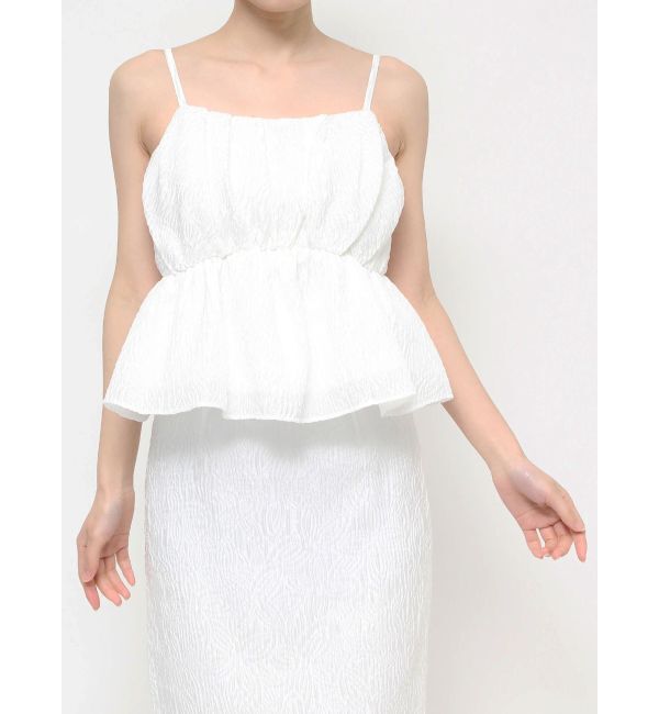 RESEXXY「ジャガードペプラムキャミチュニック【セットアップ着用可能】」|シャツ・ブラウス|