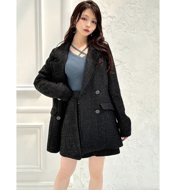 RESEXXY「デコルテクロスニットトップス」|ニット・セーター|