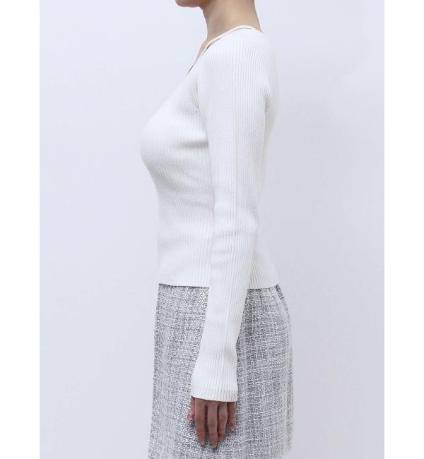 RESEXXY「デコルテクロスニットトップス」|ニット・セーター|