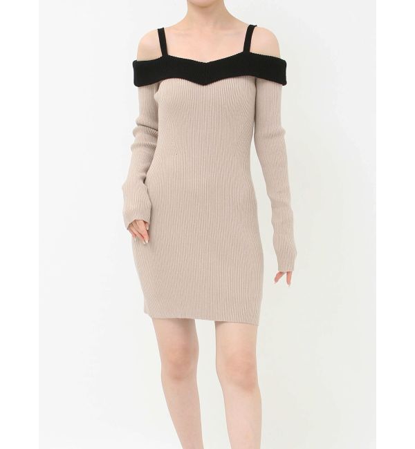 RESEXXY「オフショルタイトミニニットワンピース」|ワンピース|